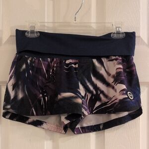 Roxy Women's Athletic Shorts - Purple and Black